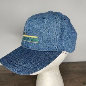 Vintage‎ denim blue jean Churchill Downs adjustable baseball cap Hat